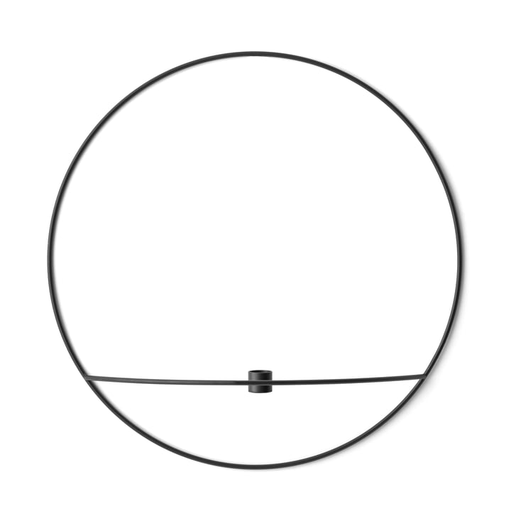 Menu - Pov Circle Candleholder, L in Black