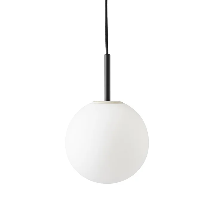 TR pendant light from Audo in black / matt opal bulb
