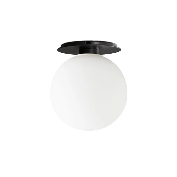 TR wall and ceiling light from Audo in black / matt opal light source