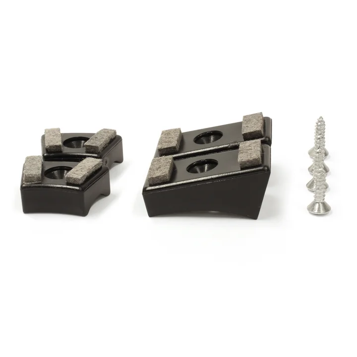 Thonet - Glides for the Tubular Steel Cantilever Chair (set of 4), felt, black