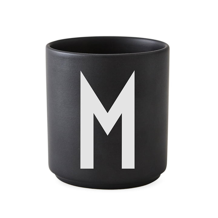 Design Letters - AJ Porcelain Cup M, black