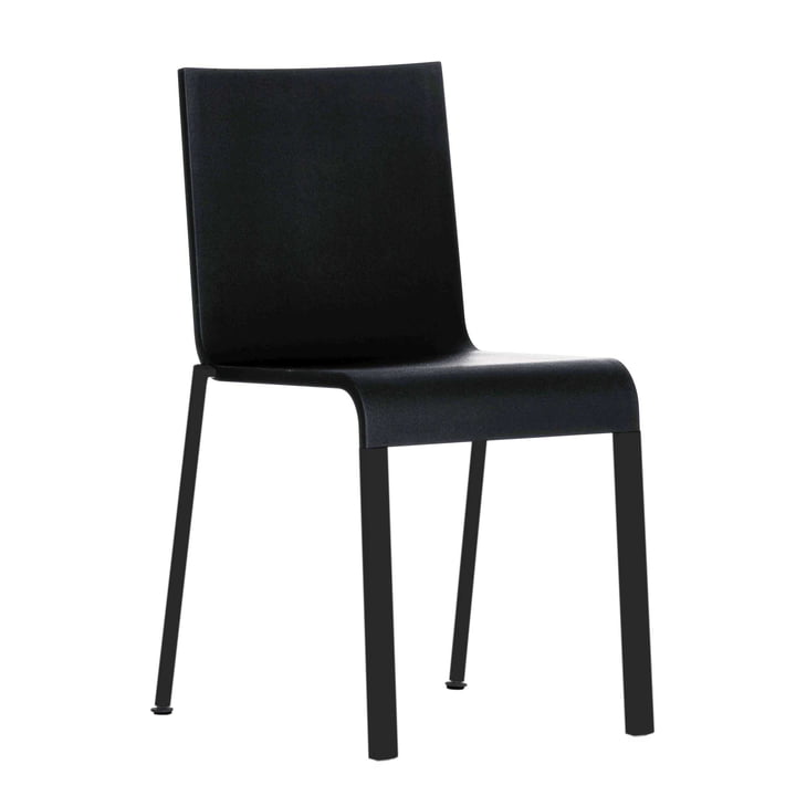 .03 Chair by Vitra in Black / Basic dark (stackable)