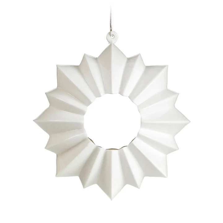 Stella Tealight holder Ø 13,5 cm hanging from Kähler Design in white