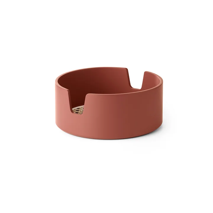 The Normann Copenhagen - salon tray Ø 20 cm in rust-red