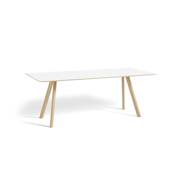 Copenhague CPH30 Dining table 200 x 90 cm from Hay in oak matt lacquered / table top laminate white