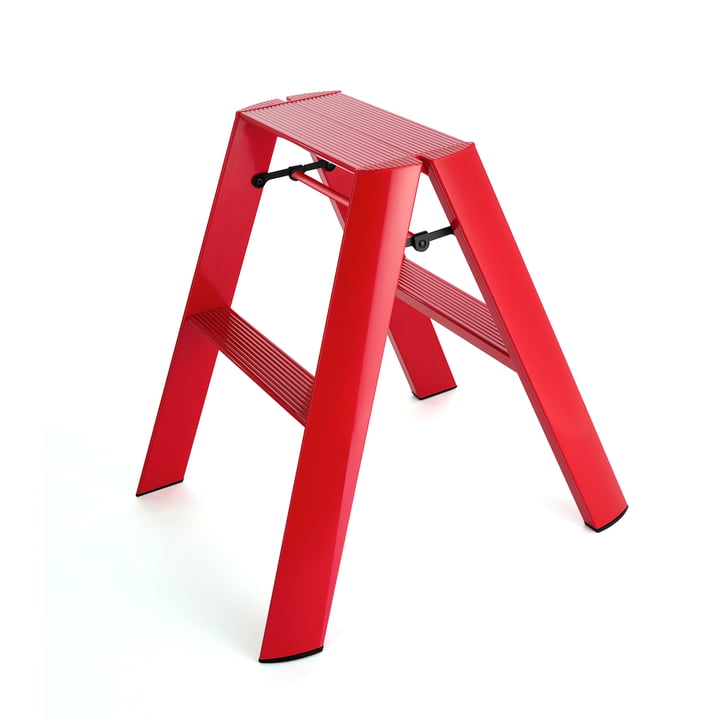 Lucano 2 Step Stepladder by Metaphys in Red