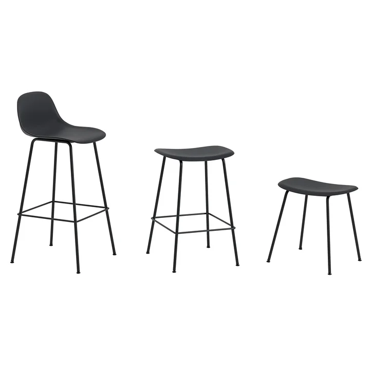 Fiber Stool by Muuto with Tube Base