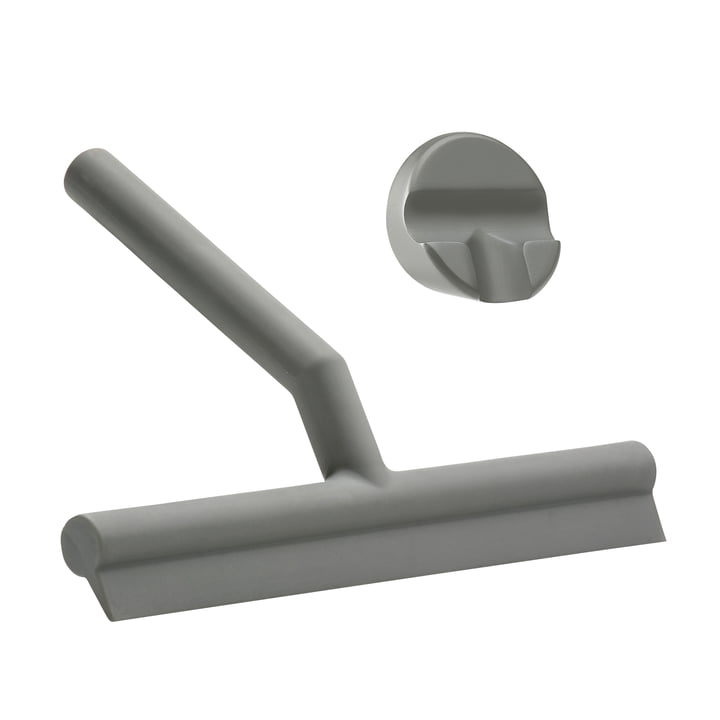 The Zone Denmark - shower squeegee with holder in grey