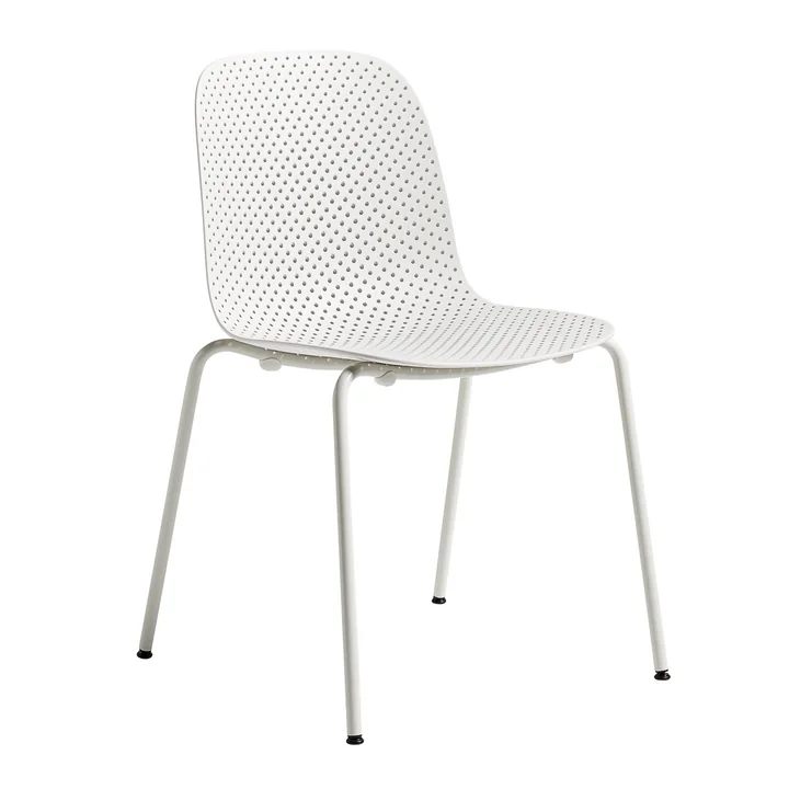 13Eighty Chair by HAY with Grey White Frame / Chalk White Seat Surface