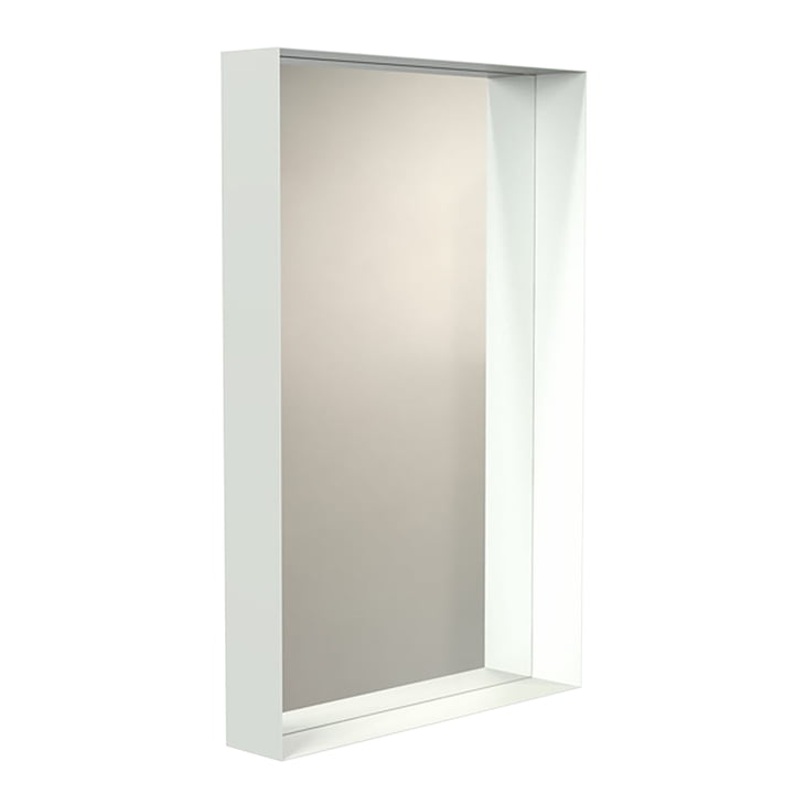Unu Wall mirror 4128 with frame 60 x 90 cm from Frost in white