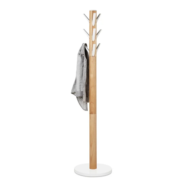 Flapper Coat Stand by Umbra in White / Natural