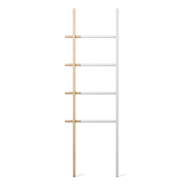 The Umbra - Hub Storage Ladder in White / Natural