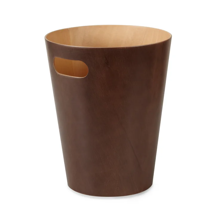 The Umbra - Woodrow Waste Paper Bin in Espresso