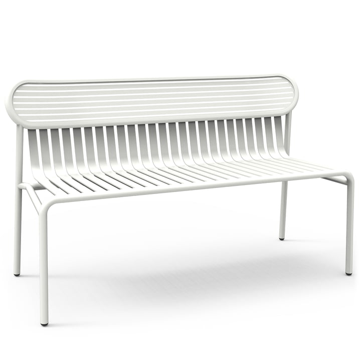 The Week-End bench from Petite Friture , white (RAL 9016)