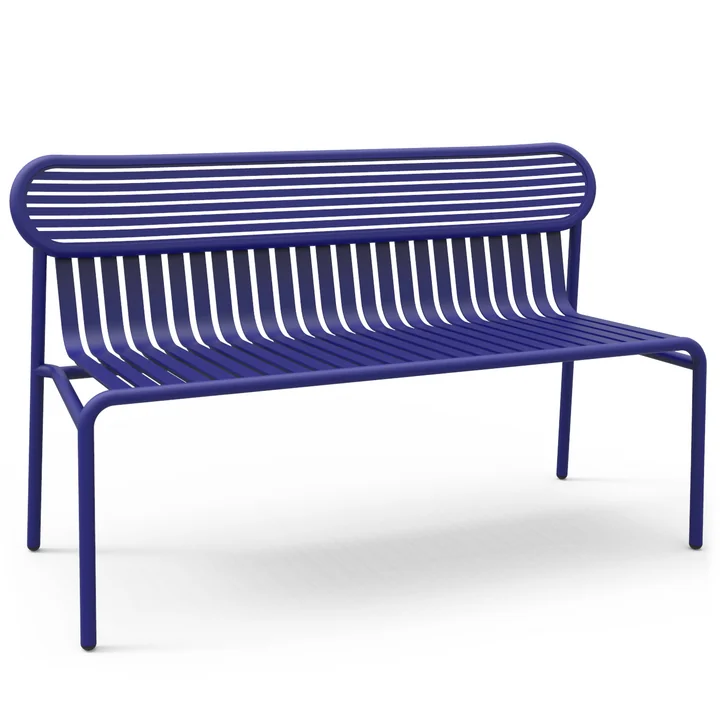The Week-End bench from Petite Friture , blue (RAL 5002)