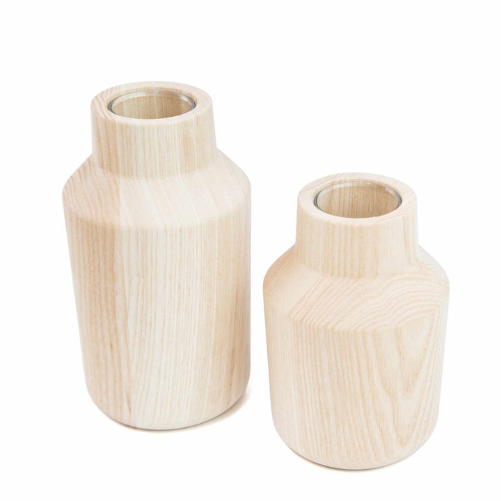 The Kommod - Klava Vase, ash (set of 2)