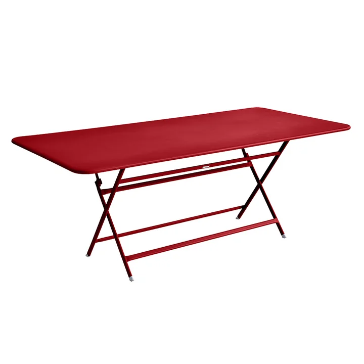 The Fermob - Caractère Table, 190 x 90 cm in Poppy Red