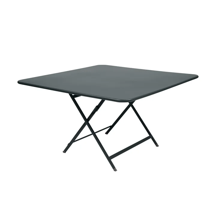 The Fermob - Caractère Table, 128 x 128 cm, weather grey