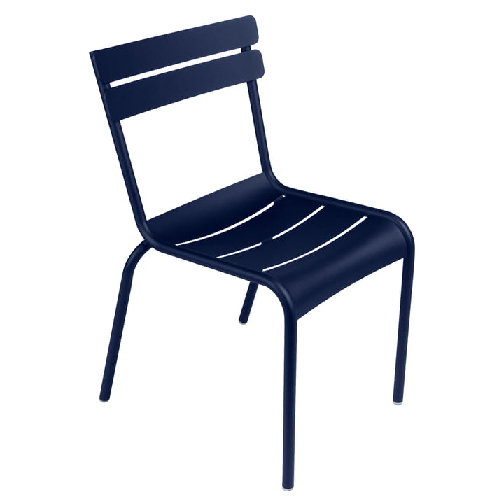 The Fermob - Luxembourg Chair in abysse blue