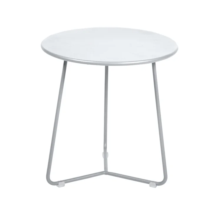 The Fermob - Cocotte Side Table / Stool, Ø 34 cm x H 36 cm in cotton white