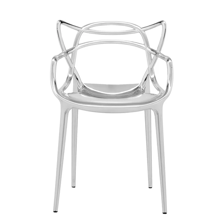The Kartell Masters chair, metallic chrome-plated