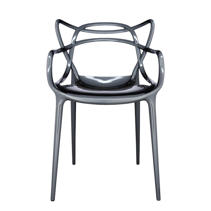 The Kartell Masters chair, metallic titanium
