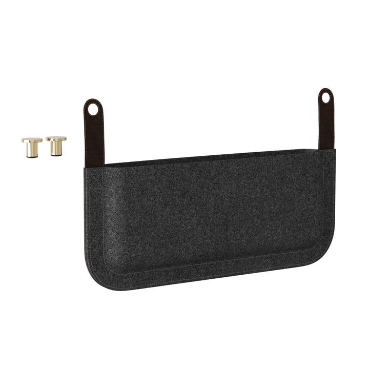 Umage - Side Magazine Pouch for Lounge Around Sofa, anthracite grey