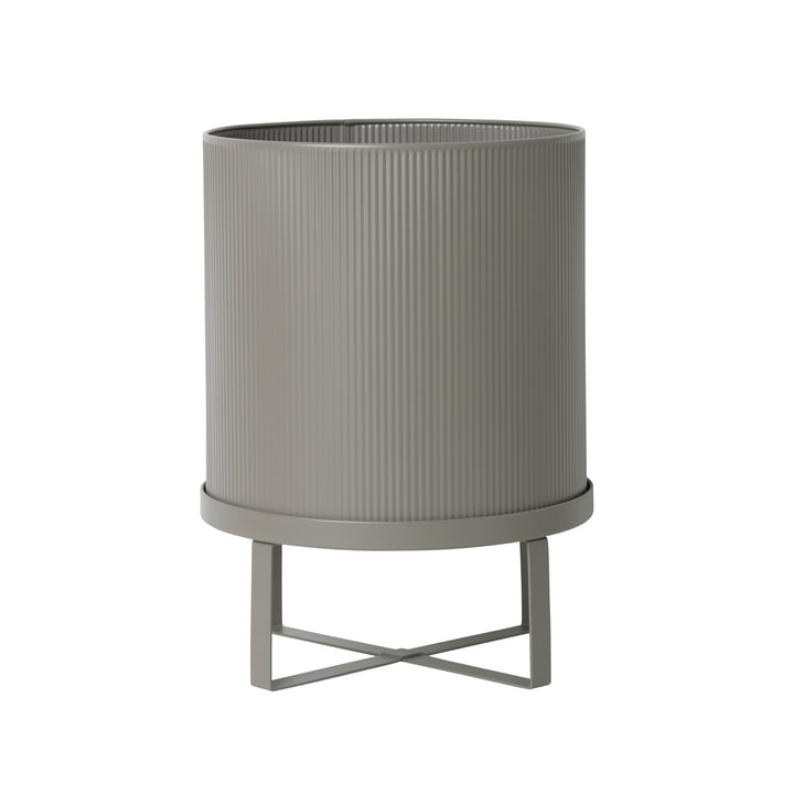 Bau Flower Pot Ø 28 x H 38 cm by ferm Living in Warm Grey