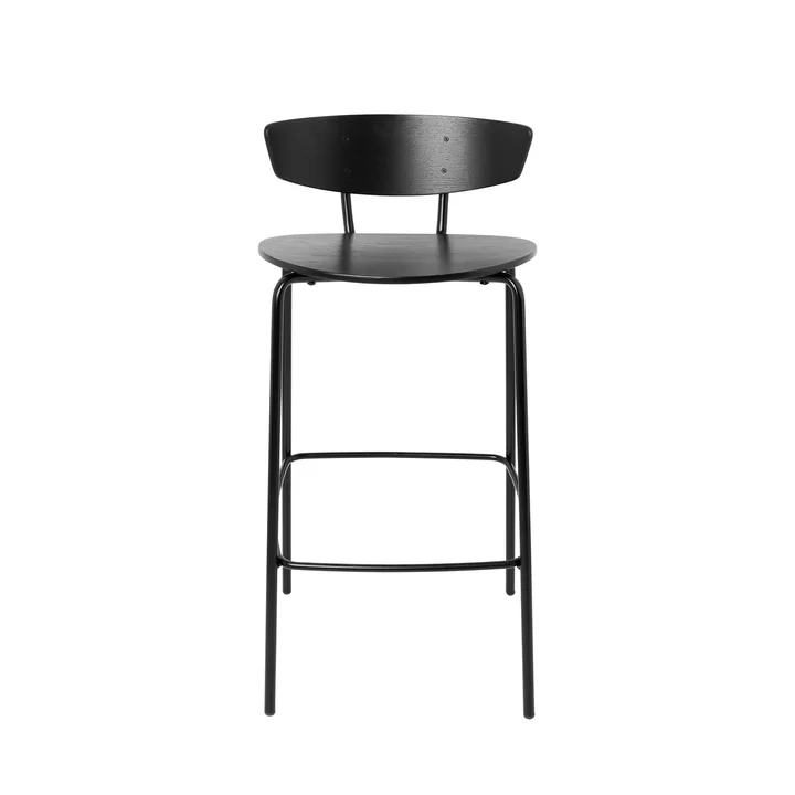 Herman Stool H 83.5 cm by Ferm Living in Black