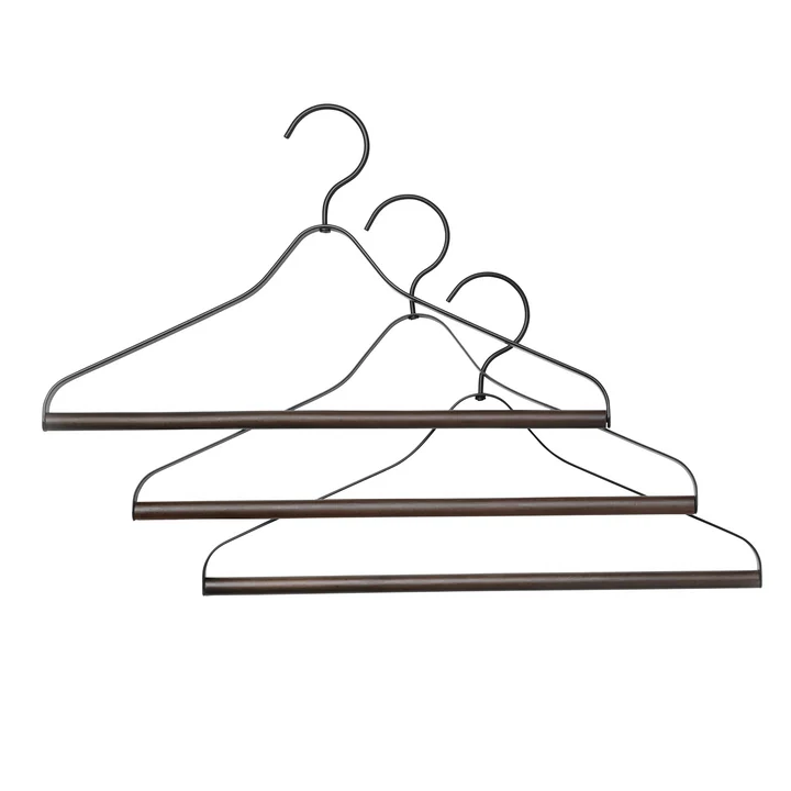 Coat hanger (set of 3) from Ferm Living in black