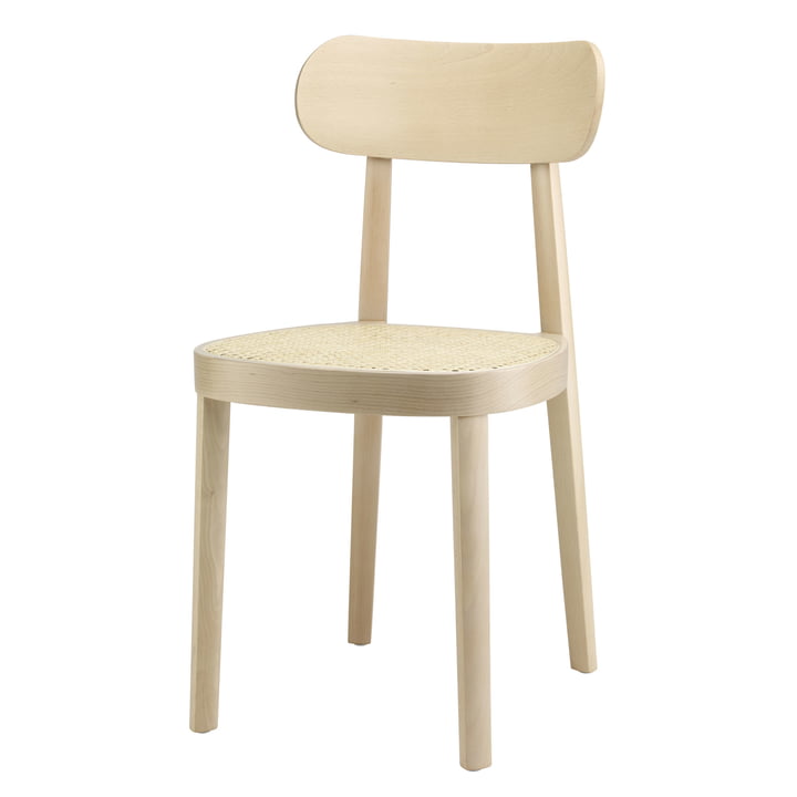 Thonet - 118 Chair, wickerwork with supporting synthetic mesh / light beech (TP 107)
