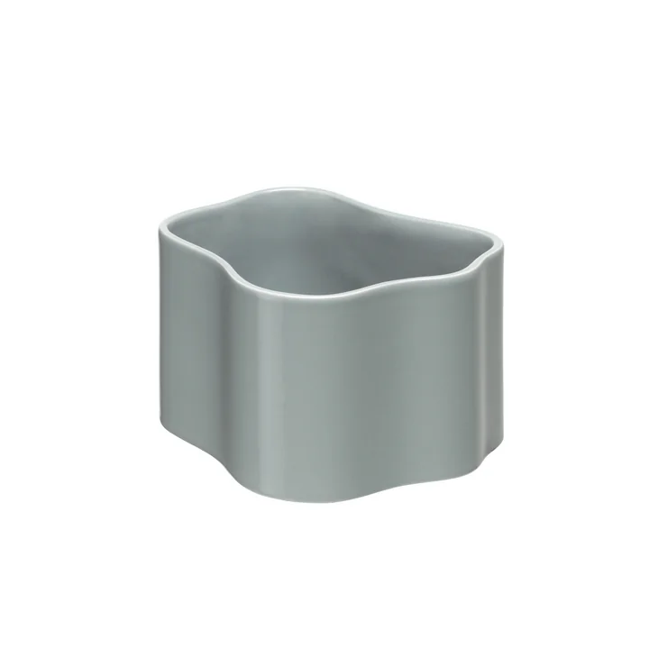 Riihitie Plant Pot (Form B) in Medium by Artek in Light Grey
