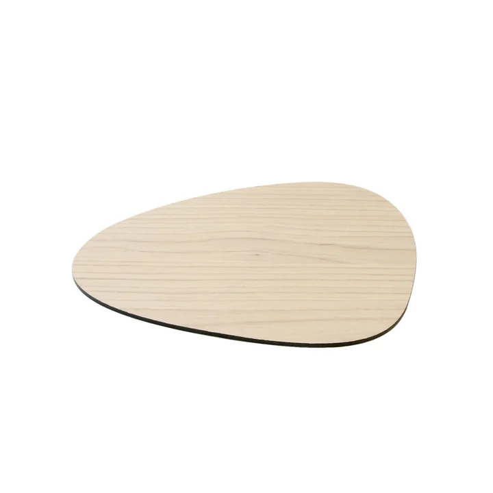 Cut & Serve Cutting board Curve S 25 x 21 cm by Lind DNA in ash