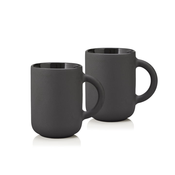 Stelton - Theo mug 0.35 l, black (set of 2)