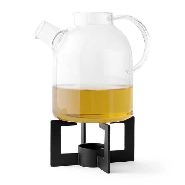 Cast Tea Heater with Kettle Teapot by Audo
