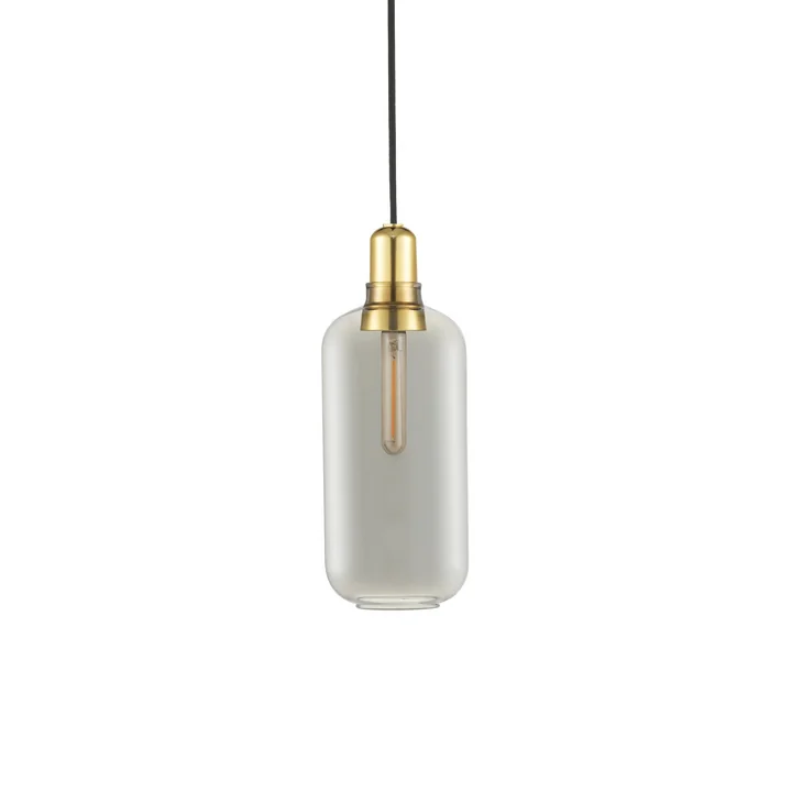 The Normann Copenhagen - Amp Pendant lamp large, smoke / brass