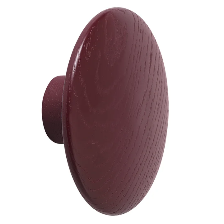 Muuto - Wall hook "The Dots" single large, burgundy