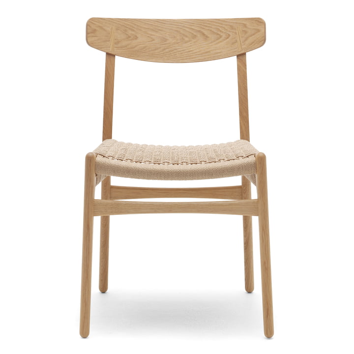 Carl Hansen - CH23 Chair, oiled oak / woven paper cord
