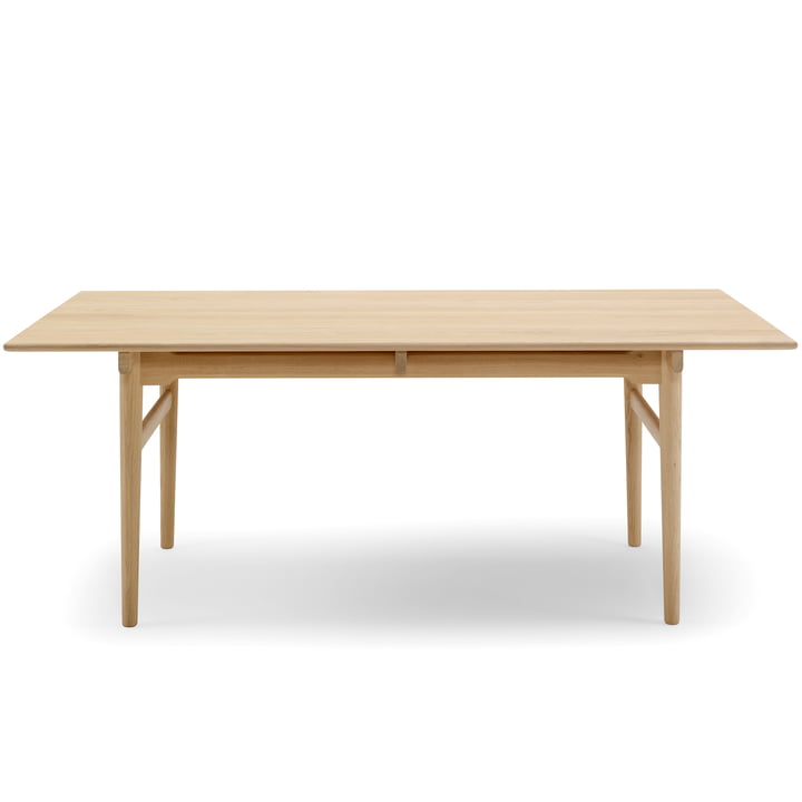 The Carl Hansen - CH327 Extendable Dining Table, 190 x 95 cm, Soaped Oak