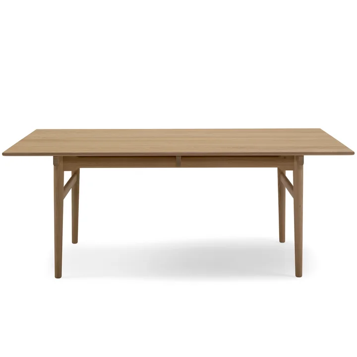The Carl Hansen - CH327 Extendable Dining Table, 190 x 95 cm, Soaped Oak