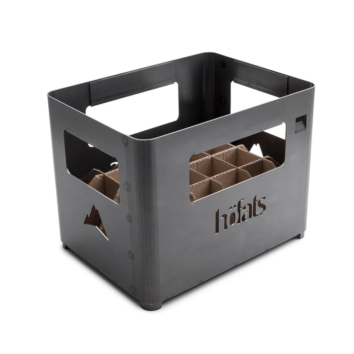 The höfats - Beer Box Fire Basket, black