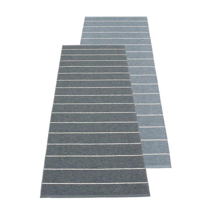Carl reversible carpet 70 x 180 cm from Pappelina in granite / Storm