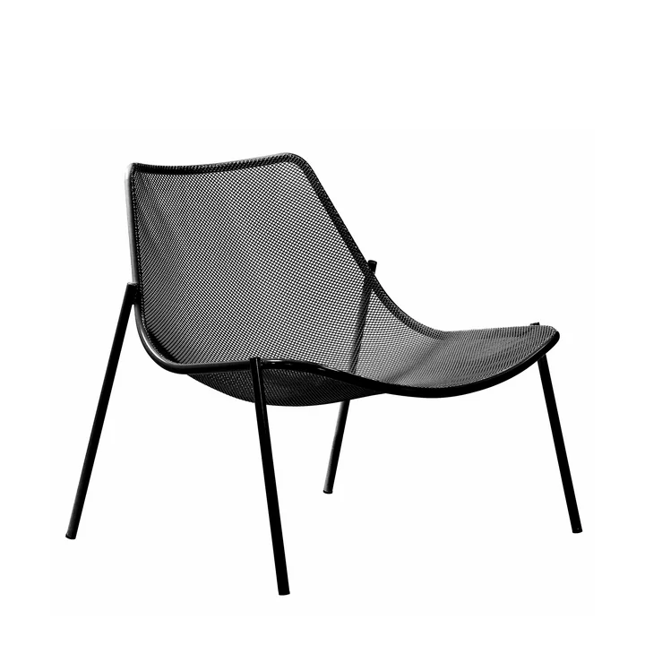 Emu - Round Lounge Chair, black