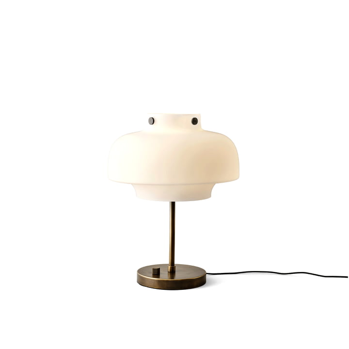 Copenhagen SC13 table lamp from & Tradition in opal glass / burnished brass