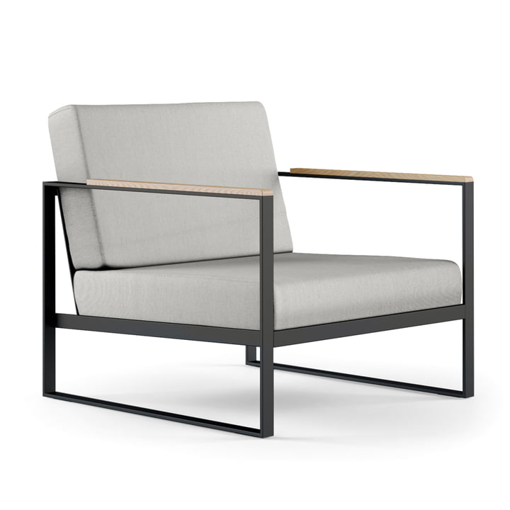 The Röshults - Garden Easy Chair , anthracite / nature grey