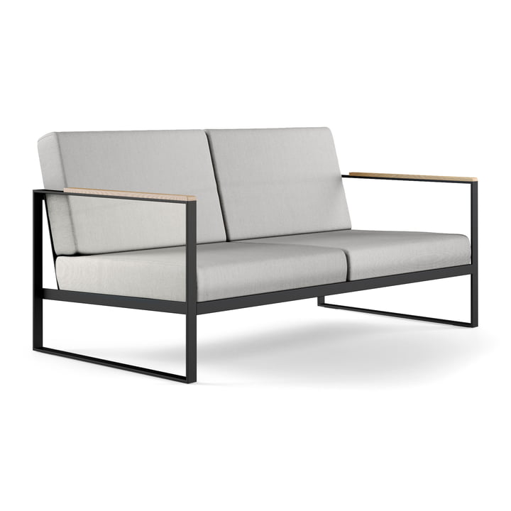The Röshults - Garden Easy 2 Seater Sofa, Anthracite / Natural Grey