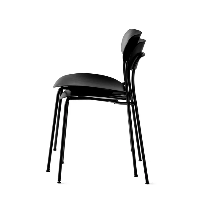 Pavilion Chair from & Tradition with frame black / oak black lacquered