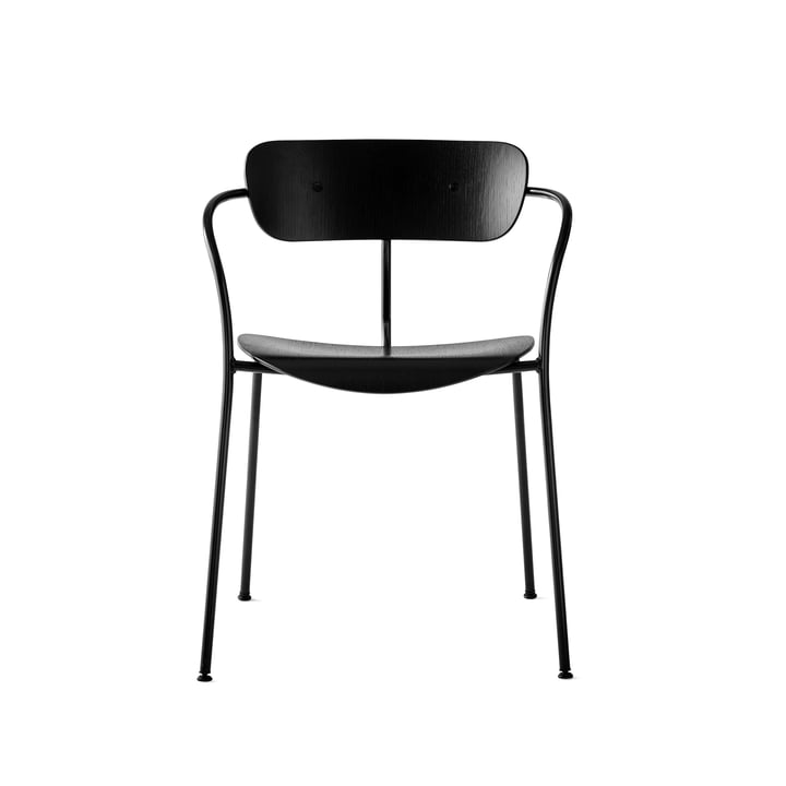 The Pavilion Chair by &Tradition with black base / black lacquered oak: