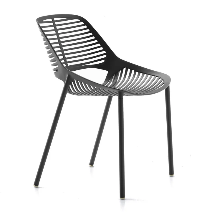 Niwa Chair by Fast in Metal Grey