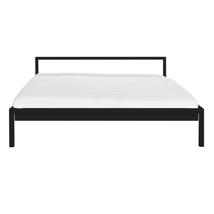 Black metal bed - Pure by Hans Hansen
